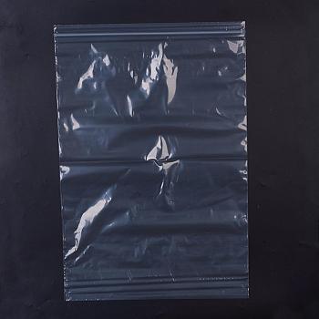 Plastic Zip Lock Bags, Resealable Packaging Bags, Top Seal, Self Seal Bag, Rectangle, White, 60x40cm, Unilateral Thickness: 2.1 Mil(0.055mm), 100pcs/bag