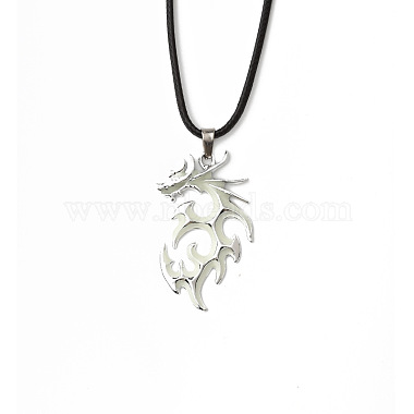 Luminaries Alloy Dragon Pendant Necklace(LUMI-PW0001-024P-B)-2