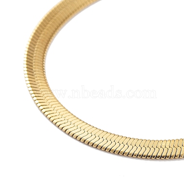 316 Surgical Stainless Steel Herringbone Chain Bracelet(BJEW-M305-02G)-2