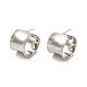 Brass Twist Column Stud Earrings(EJEW-P213-09P)-1