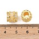 Column Brass Micro Pave Clear Cubic Zirconia European Beads(KK-C142-09G)-3