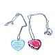 Heart Glass Pendant Necklaces(PW23052499003)-1