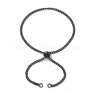 304 Stainless Steel Chain Bracelet Making, Gunmetal, 10-1/8 inch(25.6cm)(AJEW-JB01211-03)