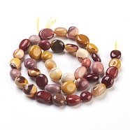 Natural Mookaite Beads Strands, Nuggets, 6~13x5~10x4~7mm, Hole: 0.8mm, about 41pcs/strand, 15.7 inch(40cm)(G-F575-18F)