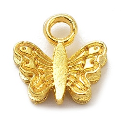 Alloy Pendants, Butterfly, Golden, 9x8.5x3mm, Hole: 1.6mm(PALLOY-Q448-07G)