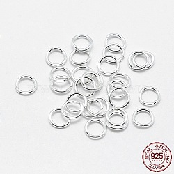925 Sterling Silver Round Rings, Soldered Jump Rings, Closed Jump Rings, Silver, 5x0.7mm, Inner Diameter: 3.5mm(STER-F032-08S-0.7x5)