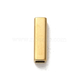 304 Stainless Steel Beads, Rectangle, Golden, 10x3x3mm, Hole: 2x2mm(STAS-Q316-05A-G)