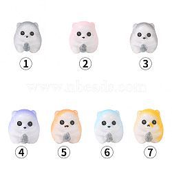 Cute Resin Mouse Display Decorations, Micro Landscape Home Ornaments, Mixed Color, 15x14mm(PW23052472673)