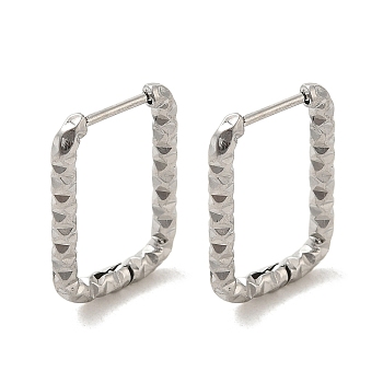 304 Stainless Steel Earring Findings, Stainless Steel Color, 21x14x2mm, Hole: 17x9mm, Pin: 0.8mm