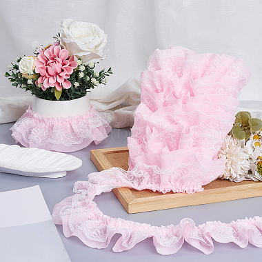 10 Yards Polyester Lace Ribbon(OCOR-GF0006-25C)-4