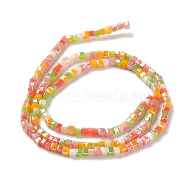brins de perles de verre de galvanoplastie de couleur dégradée(X-GLAA-E042-05-B03)-3