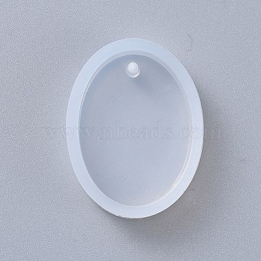 Oval Shape DIY Silicone Pendant Molds(X-AJEW-P038-01)-2