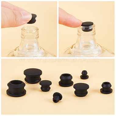 24Pcs 4 Style Silicone Bottle Seal Plug(AJEW-GF0008-10B-01)-5