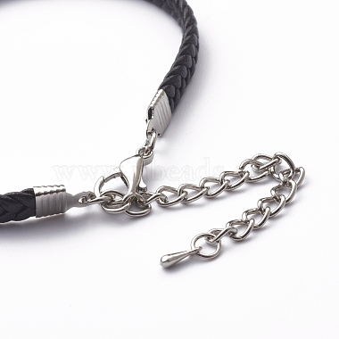 Imitation Leather Cord Bracelets(BJEW-Z008-01)-2