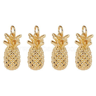 Real 18K Gold Plated Fruit Brass Pendants