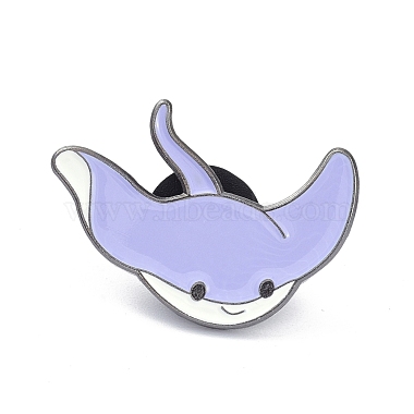 Lilac Alloy+Enamel Brooch