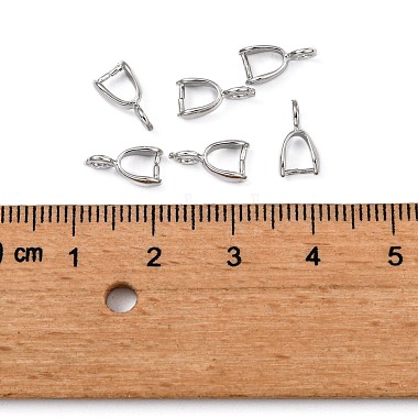 Grade AA Brass Ice Pick Pinch Bails for Pendant Making(KK-M008-b-07P-NR)-3