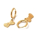 Crystal Rhinestone Heart Dangle Hoop Earring & Tree Pendant Nacklace(SJEW-P002-06G)-3