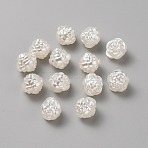 Imitation Pearl Acrylic Beads, Flower, White, 11x11.5x11mm, Hole: 1.8mm(OACR-WH0037-29C)