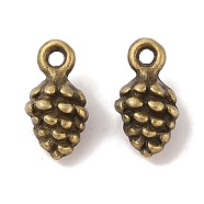 Tibetan Style Pendants, Cadmium Free & Nickel Free & Lead Free, Antique Bronze Color, Pine Cone, 13x7x5.5mm, Hole: 2mm(S-TIBEP-ZA10-0909Y-AB)