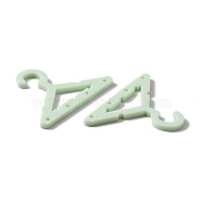 Transparent Acrylic Earring Display Accessories, for Earring Organizer Holder, Clothes Hanger shape, Dark Sea Green, 3.95x5.5x0.3cm, Hole: 2mm(EDIS-WH0030-08B)