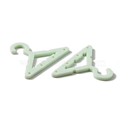 Acrylic Earring Display Accessories, for Earring Organizer Holder, Clothes Hanger Shape, Dark Sea Green, 3.95x5.5x0.3cm, Hole: 2mm(EDIS-WH0030-08B)