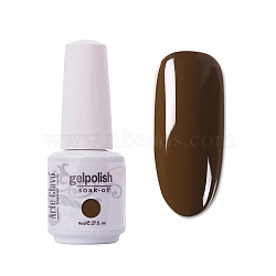 8ml Special Nail Gel, for Nail Art Stamping Print, Varnish Manicure Starter Kit, Coconut Brown, Bottle: 25x66mm(MRMJ-P006-G032)