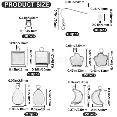 DIY Earring Making Finding Kit(STAS-CN0001-38)-2