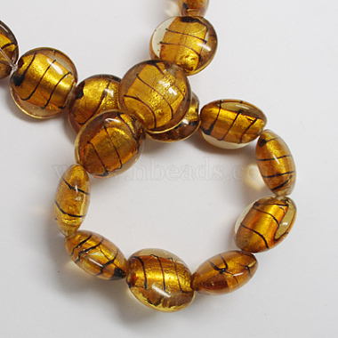 Perles en verre d'argent feuille manuelles(FOIL-R055-M)-2