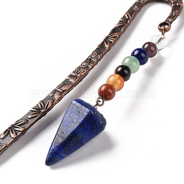 Natural Lapis Lazuli Bookmark(AJEW-C025-01E)-4