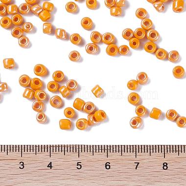 6/0 Opaque Colors Lustered Round Glass Seed Beads(X-SEED-A012-4mm-130)-3