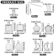 Creatcabin Finding Kit für die DIY-Ohrringherstellung(STAS-CN0001-38)-2