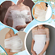 Polyester One-shoulder Shawl for Bride(AJEW-WH0752-127B)-5