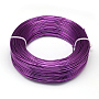 Aluminum Wire, for Jewelry Making, Dark Violet, 4 Gauge, 5.0mm, about 32.8 Feet(10m)/500g