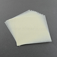 Ironing Paper used for DIY Fuse Beads, Light Goldenrod Yellow, 150x150mm, about 12pcs/bag(X-DIY-R017-15x15cm)