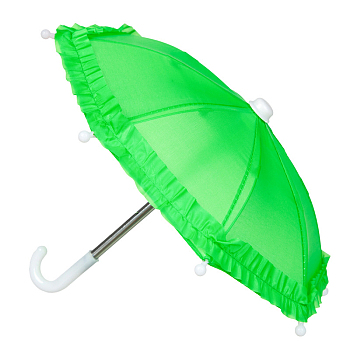 Plastic Doll Umbrella, Doll Making Supplies, Lime, 220x250~300mm