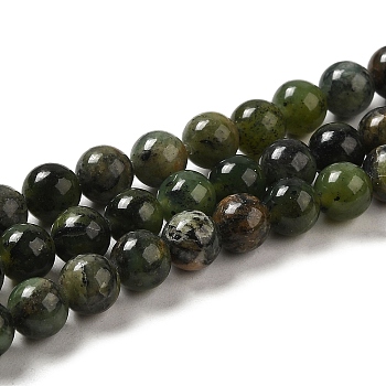 Natural Chrysoprase Beads Strands, Round, 6~7mm, Hole: 1mm, about 59pcs/strand, 15.43''(39.2cm)