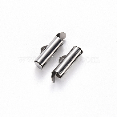 304 Stainless Steel Slide On End Clasp Tubes(STAS-S115-01D-P)-2