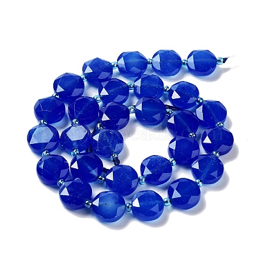 Natural Blue Agate Beads Strands(G-NH0004-002A)-3