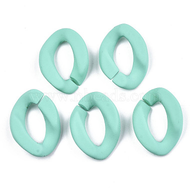 Turquoise Twist Acrylic Quick Link Connectors