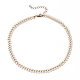 Brass Enamel Cobs Chain Necklaces(NJEW-JN03206)-1