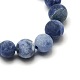 Frosted Natural Sodalite Round Bead Strands(G-M064-4mm-01)-2