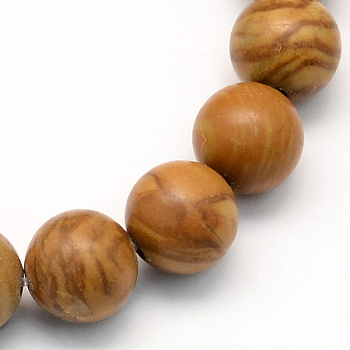 Natural Tigerskin Jasper Round Beads Strands, 4~4.5mm, Hole: 1mm, about 96pcs/strand, 15.5 inch