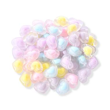 50Pcs 5 Colors Transparent Acrylic Beads(TACR-CC0001-02)-2