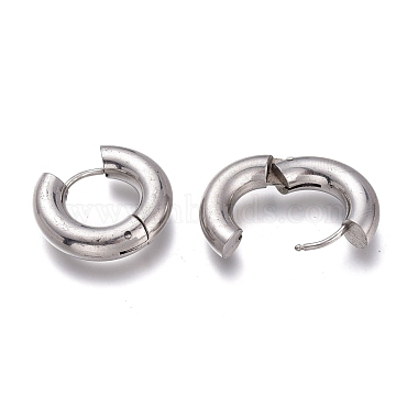 201 Stainless Steel Huggie Hoop Earrings(EJEW-O095-05-14)-3