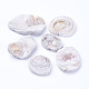 Electroplate Natural Druzy Agate Beads(G-P252-01E)-1