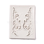 Retro Embossed Vine Fondant Molds, Cake Border Decoration Food Grade Silicone Molds, for Chocolate, Candy, UV Resin & Epoxy Resin Craft Making, WhiteSmoke, 77x58x5.5mm, Inner Diameter: 64x21mm(DIY-E054-08)