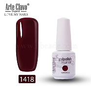 8ml Special Nail Gel, for Nail Art Stamping Print, Varnish Manicure Starter Kit, Coconut Brown, Bottle: 25x66mm(MRMJ-P006-J033)