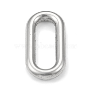 304 Stainless Steel Linking Rings, Oval, Stainless Steel Color, 29.5x15x4mm, Inner Diameter: 7x22mm(STAS-F287-15P)
