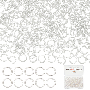 300Pcs 304 Stainless Steel Jump Rings, Open Jump Rings, Round Ring, Silver, 20 Gauge, 6x0.8mm, Inner Diameter: 4.5mm(STAS-BBC0004-98B)